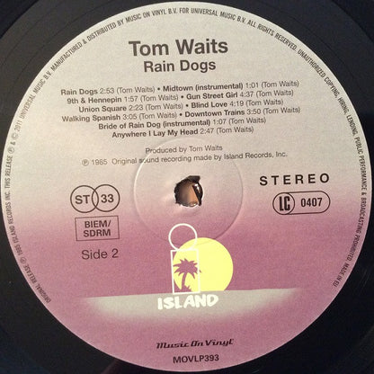 Tom Waits : Rain Dogs (LP, Album, RE, RM, 180)