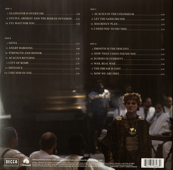 Harry Gregson-Williams : Gladiator II (Music From The Motion Picture) (2xLP, Album, Gat)