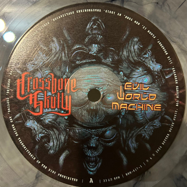 Crossbone Skully : Evil World Machine (LP, Album, S/Edition, Cle)