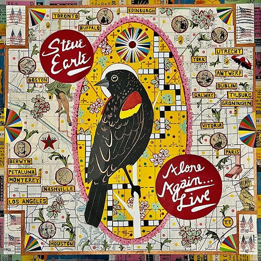 Steve Earle : Alone Again (Live) (LP, Album, Cok)