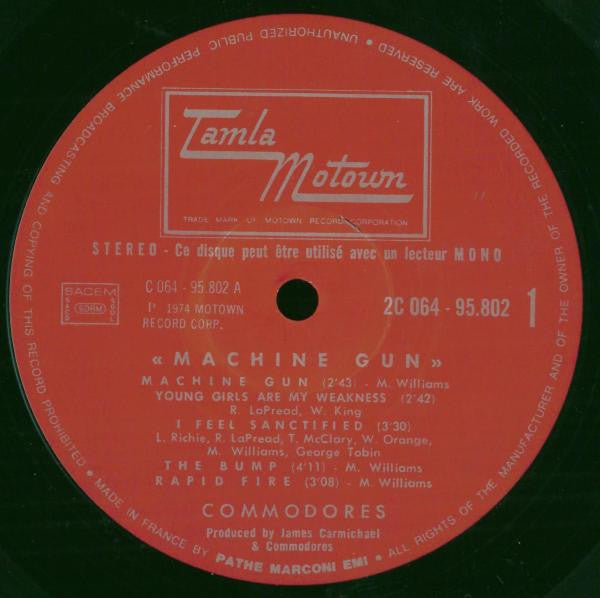 Commodores : Machine Gun (LP, Album)
