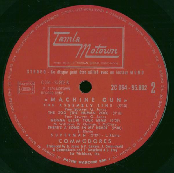 Commodores : Machine Gun (LP, Album)