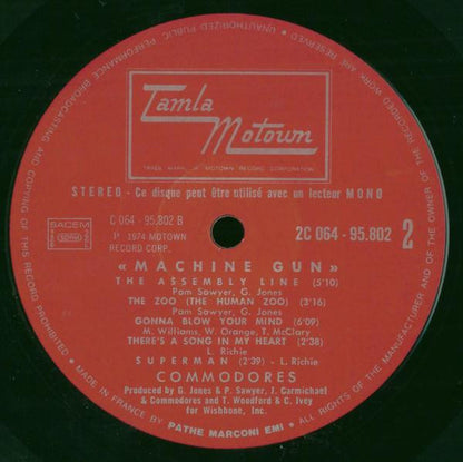 Commodores : Machine Gun (LP, Album)