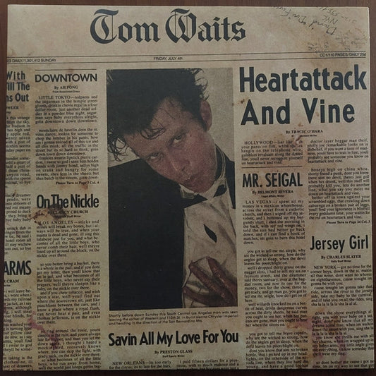 Tom Waits : Heartattack And Vine (LP, Album, RE, RM)