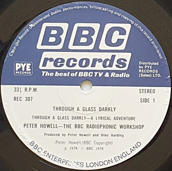 Peter Howell & The Radiophonic Workshop* : Through A Glass Darkly (LP)