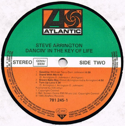 Steve Arrington : Dancin' In The Key Of Life (LP, Album)