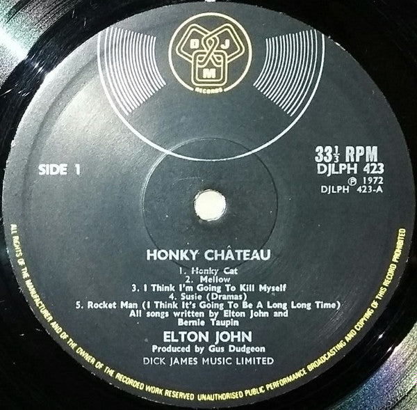 Elton John : Honky Château (LP, Album, Env)