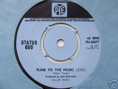 Status Quo : Tune To The Music (7", Single)