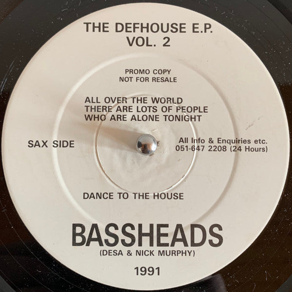 Bassheads : The Defhouse E.P Vol. 2 (12", EP, Promo)