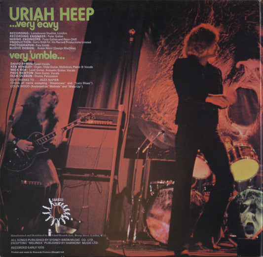 Uriah Heep : ...Very 'Eavy ... Very 'Umble (LP, Album, RE)