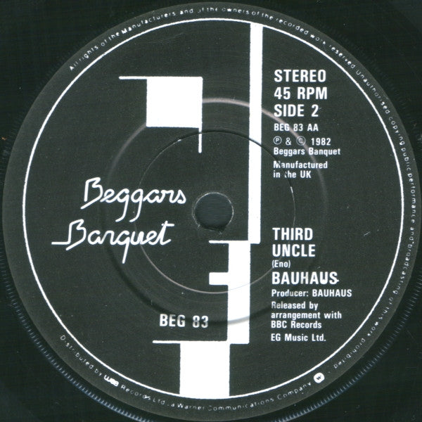 Bauhaus : Ziggy Stardust (7", Single)