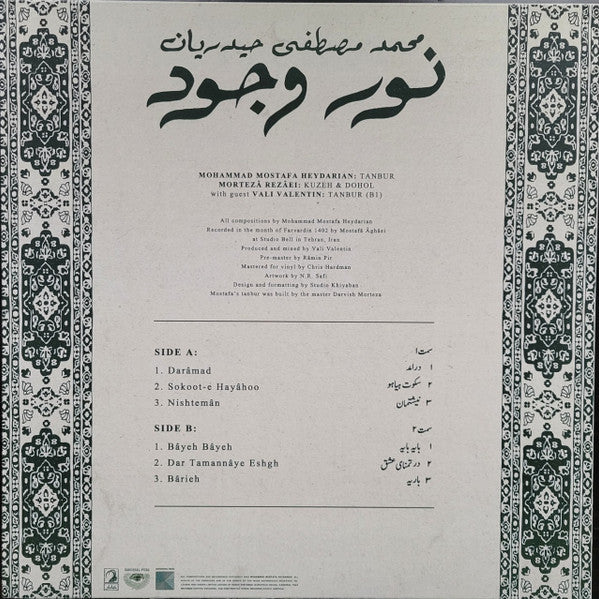 محمد مصطفی هایداریان* : Noor-e Vojood (LP, Album, Ltd)
