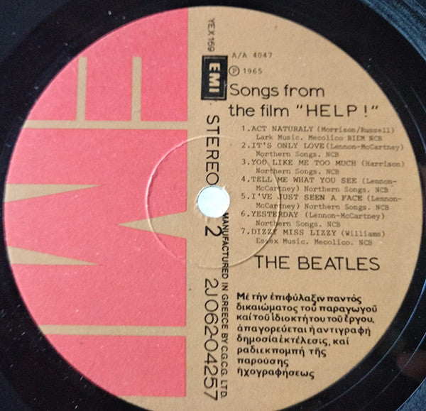 The Beatles : Help! (LP, Album, RE)
