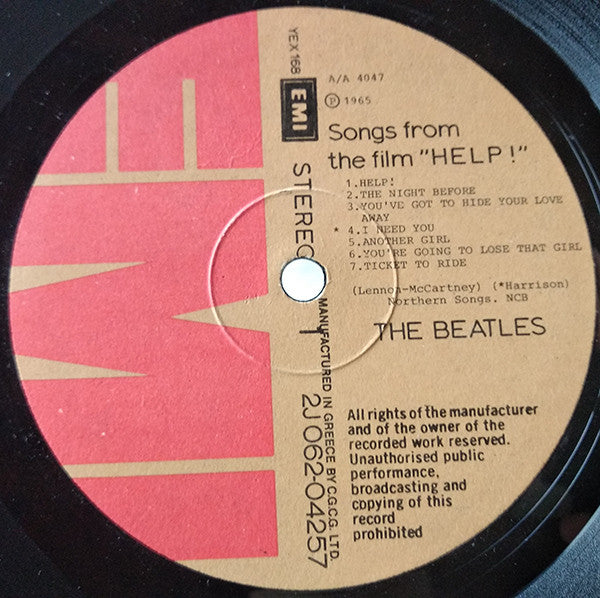 The Beatles : Help! (LP, Album, RE)