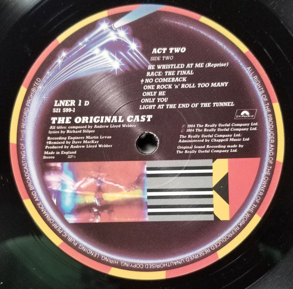 Andrew Lloyd Webber : Starlight Express - The Original Cast (2xLP, Album, Gat)