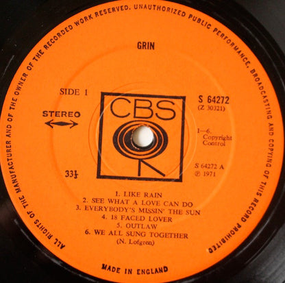 Grin : Grin (LP, Album)