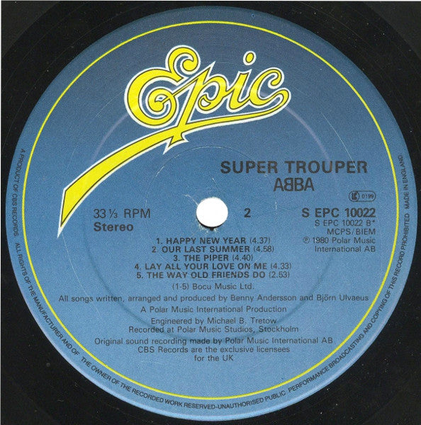 ABBA : Super Trouper (LP, Album)