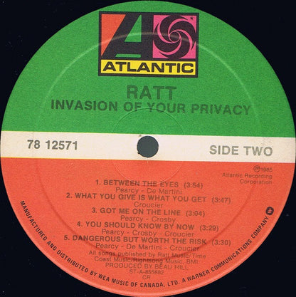 Ratt : Invasion Of Your Privacy (LP, Album)