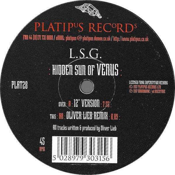 L.S.G. : Hidden Sun Of Venus (12")