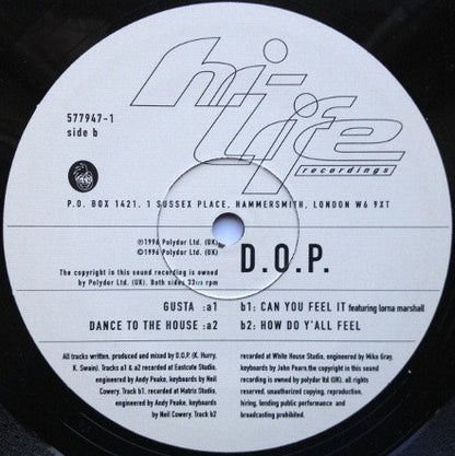 D.O.P. : Stop Starting To Start Stopping E.P (12", EP)