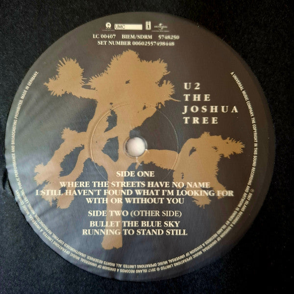 U2 : The Joshua Tree (2xLP, Album, RE, RM, Gat)