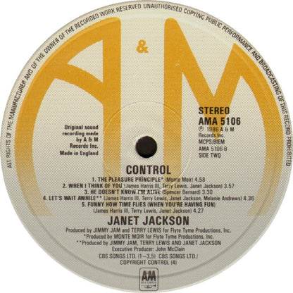 Janet Jackson : Control (LP, Album)