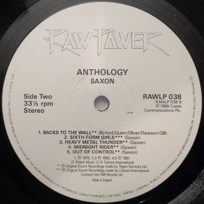 Saxon : Anthology (2xLP, Comp)