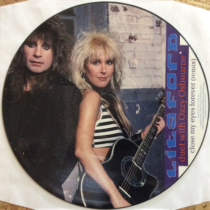 Lita Ford Duet With Ozzy Osbourne : Close My Eyes Forever (Remix) (12", Single, Ltd, Pic)