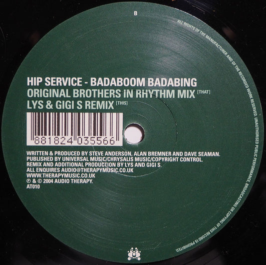 Hip Service : Badaboom Badabing (12")