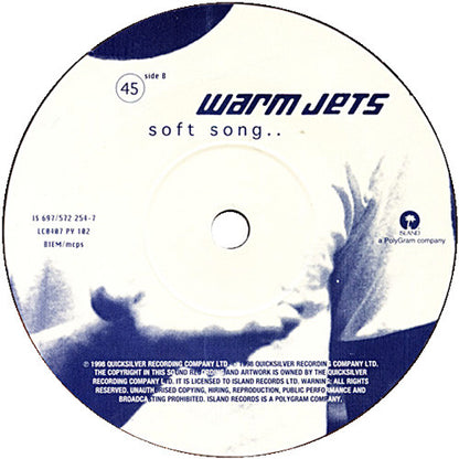 Warm Jets : Hurricane (7", Single, Ltd, Pic, Cop)