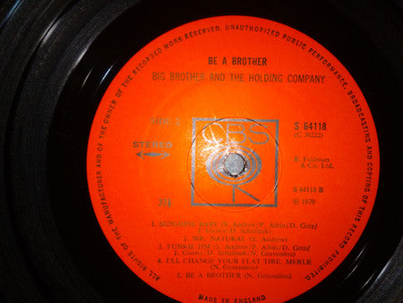Big Brother And The Holding Co.* : Be A Brother (LP, Album)