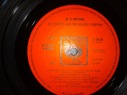 Big Brother And The Holding Co.* : Be A Brother (LP, Album)