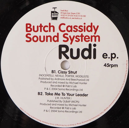 The Butch Cassidy Sound System : Rudi E.P. (12", EP)
