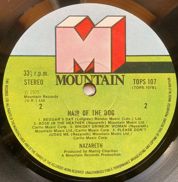 Nazareth (2) : Hair Of The Dog (LP, Album, RE)