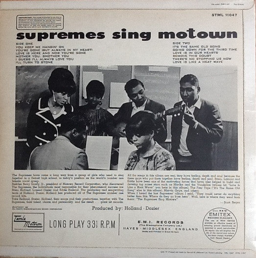 The Supremes : The Supremes Sing Motown (LP, Album)