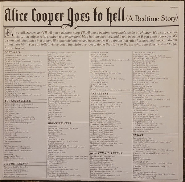 Alice Cooper (2) : Goes To Hell (LP, RE)