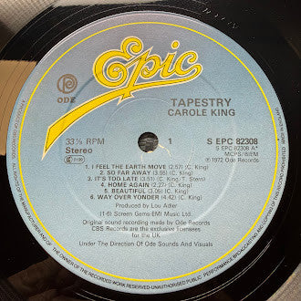 Carole King : Tapestry (LP, Album, RE, Blu)