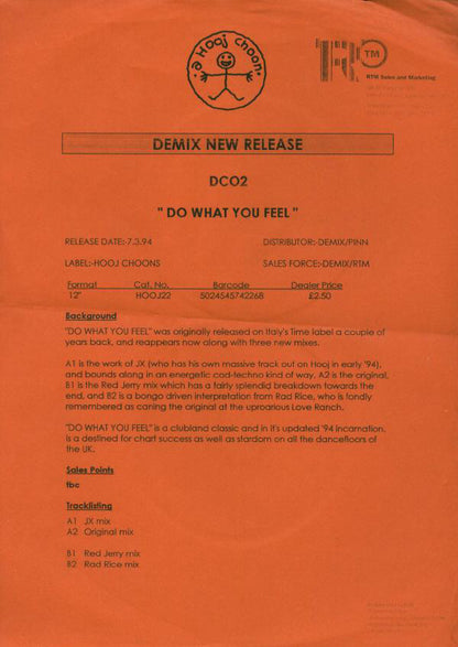 DCO2 : Do What You Feel (12")