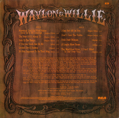 Waylon & Willie* : Waylon & Willie (LP, Album, Emb)