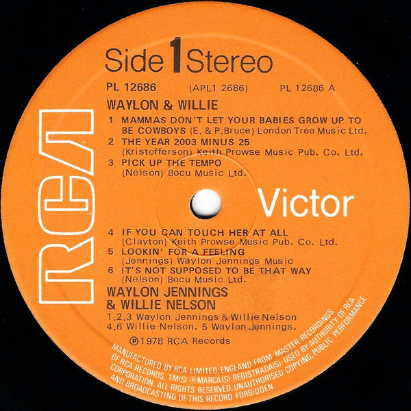 Waylon & Willie* : Waylon & Willie (LP, Album, Emb)