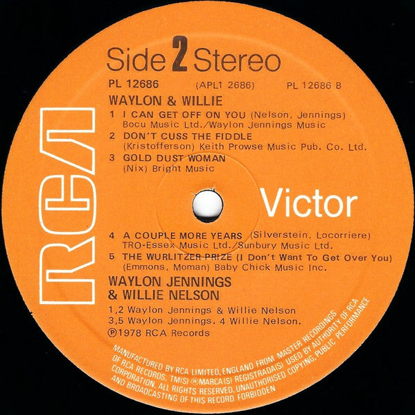 Waylon & Willie* : Waylon & Willie (LP, Album, Emb)
