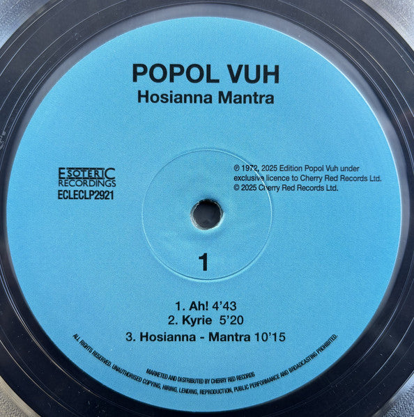 Popol Vuh : Hosianna Mantra (LP, Album, RE, RM, Cry)