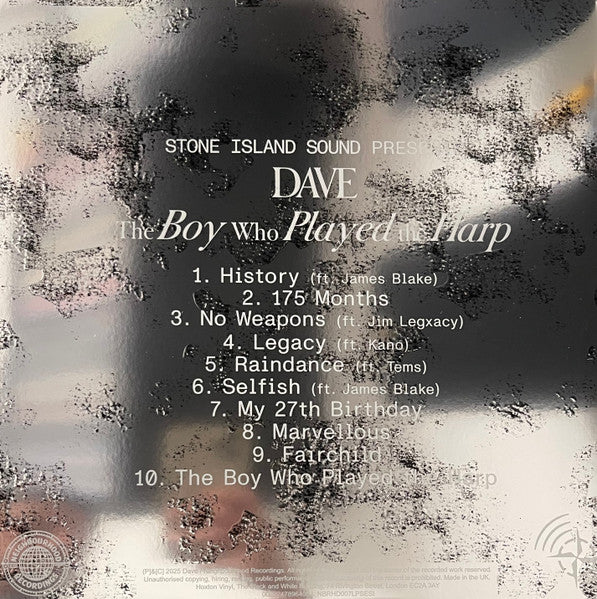 Dave (403) : The Boy Who Played The Harp (LP, Cry + LP, S/Sided, Etch, Cry + Album, Ltd, S/E)