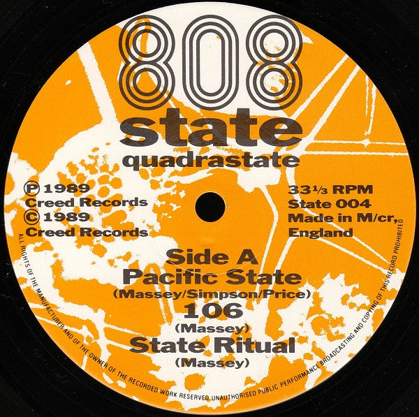 808 State : Quadrastate (LP, MiniAlbum)
