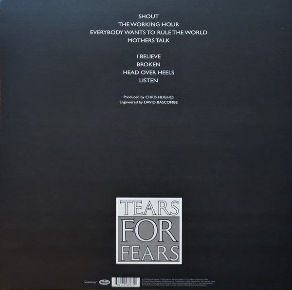 Tears For Fears : Songs From The Big Chair (LP, Album, Ltd, RE, RM, Cok)
