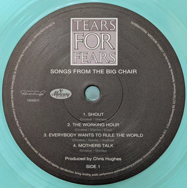 Tears For Fears : Songs From The Big Chair (LP, Album, Ltd, RE, RM, Cok)
