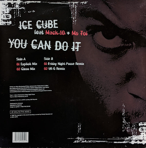 Ice Cube Feat Mack 10 + Ms Toi* : You Can Do It (12", Single, RE)