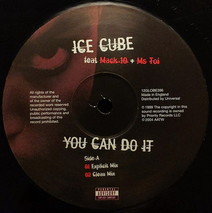 Ice Cube Feat Mack 10 + Ms Toi* : You Can Do It (12", Single, RE)