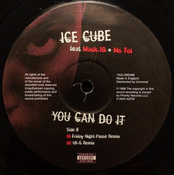 Ice Cube Feat Mack 10 + Ms Toi* : You Can Do It (12", Single, RE)