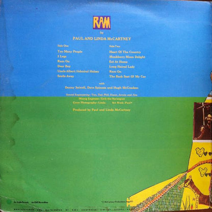 Paul & Linda McCartney : Ram (LP, Album, Gat)